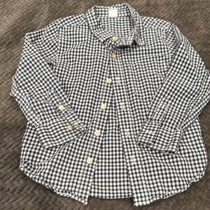 Gap baby: Toddler 4T Boy’s Black and White Checkered Button Shirt